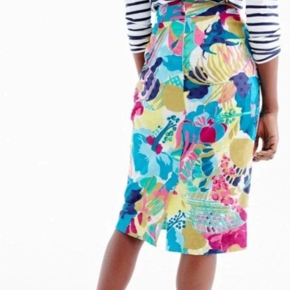 NWOT J.Crew Vibrant Floral Tie Waist Skirt - Picture 9 of 13